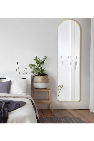 ant home dekoratif boy ayna, mdf oval kesim boy ayna, duvar aynası 165 X 45CM - 4