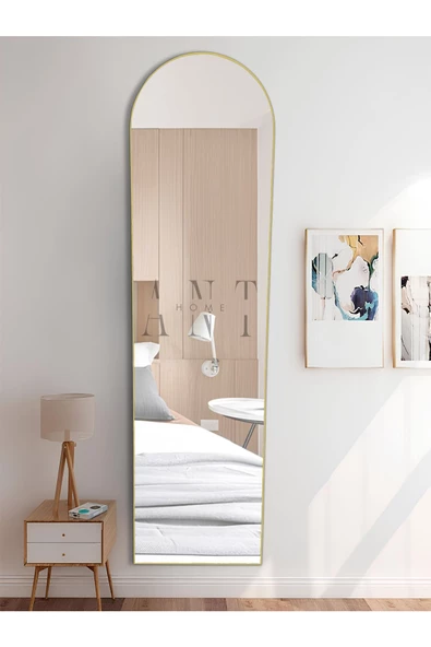 ant home dekoratif ayna mdf oval boy ayna duvar aynası 165 X 45 cm - 3