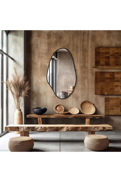 CG HOME Asimetrik Ayna, Konsol Aynası, Dresuar Aynası, Duvar Aynası - Resim 4