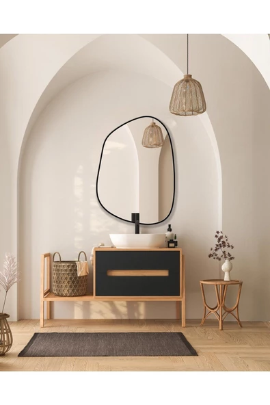 CG HOME Asimetrik Ayna, Konsol Aynası, Dresuar Aynası, Duvar Aynası - 3