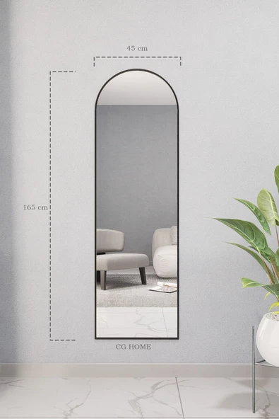 CG HOME dekoratif ayna mdf oval boy ayna duvar aynası 165 X 45 cm - 4