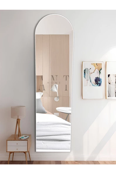 ant home dekoratif ayna mdf oval boy ayna duvar aynası 165 X 45 cm - Resim 3