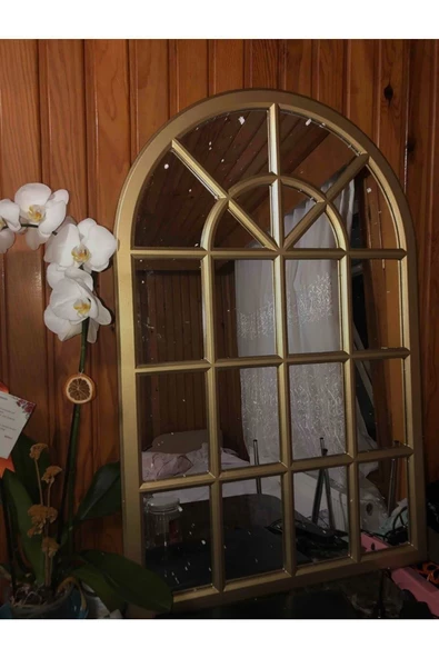 ant home Pencere Model Ayna Duvar Aynası Salon Aynası Dressuar Aynası 103cm X 70 Cm - 2