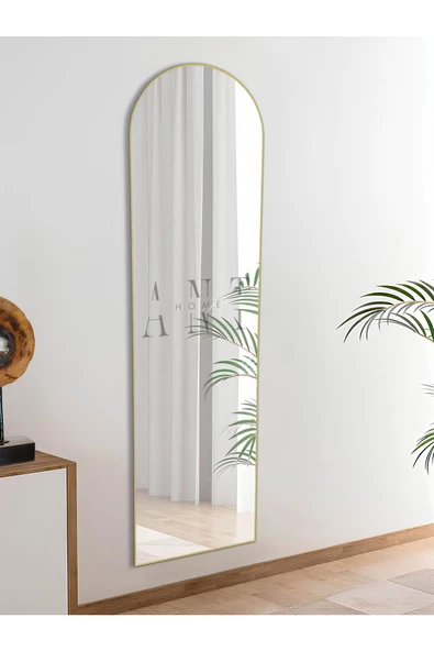 ant home dekoratif ayna mdf oval boy ayna duvar aynası 165 X 45 cm