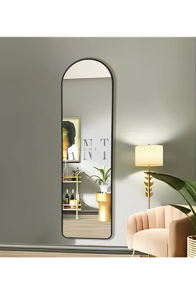 ant home dekoratif boy ayna, mdf oval kesim boy ayna, duvar aynası 165 X 45CM - 4