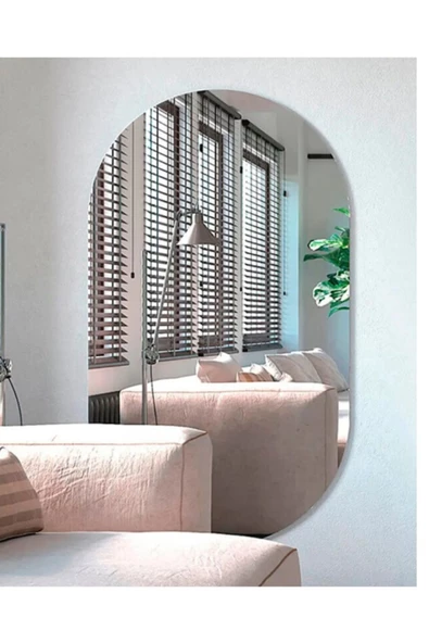 CG HOME 80 x 50 cm Duvar Aynası, Dekoratif Ayna, Konsol Aynası, Hol Aynası, Dresuar Aynası - Resim 2