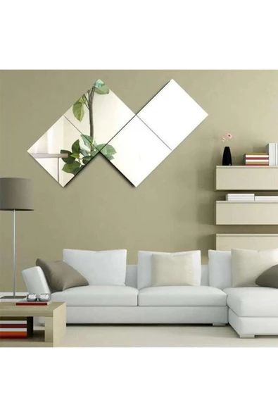 CG HOME Dekoratif Kare Ayna 4lü (20X20)