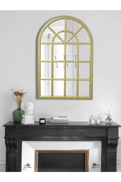 ant home Pencere Model Ayna Duvar Aynası Salon Aynası Dressuar Aynası 103cm X 70 Cm