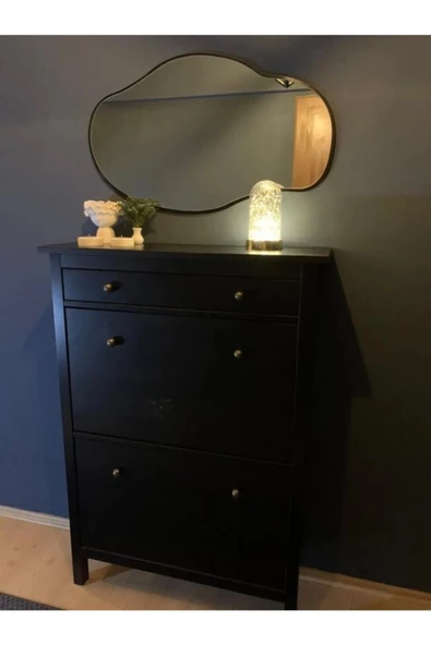 ant home Asimetrik 75X40  cm Konsol Aynası, Dresuar Aynası, Tuvalet Aynası, Holl Aynası, Banyo Aynası - Resim 5