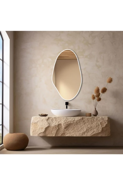CG HOME Asimetrik Ayna, Konsol Aynası, Dresuar Aynası, Duvar Aynası