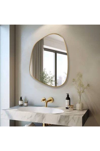 CG HOME Asimetrik Ayna, Konsol Aynası, Dresuar Aynası, Duvar Aynası