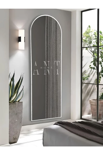 ant home dekoratif ayna oval boy ayna duvar aynası 180x60 cm - 4