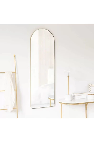 CG HOME dekoratif ayna mdf oval kesim boy ayna duvar aynası 165 X 45 cm - Resim 2