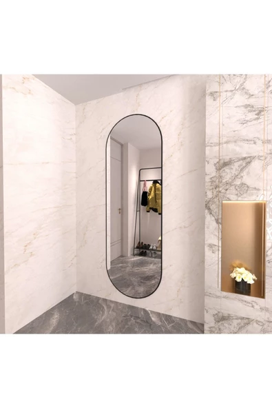 CG HOME Model Alfa Dekoratif Ayna Boy Aynası Mdf 180cm X 62 Cm Elips Ayna - 5