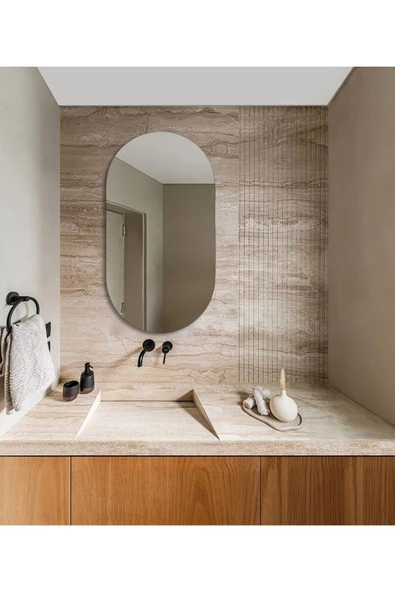 ant home 80 x 50 cm Duvar Aynası, Dekoratif Ayna, Konsol Aynası, Hol Aynası, Dresuar Aynası - 4