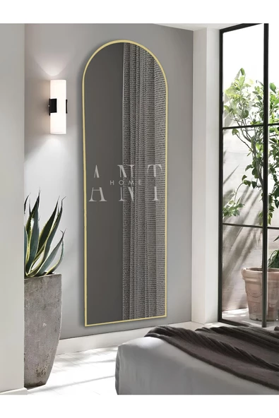 ant home dekoratif ayna oval boy ayna duvar aynası 180x60 cm - 4