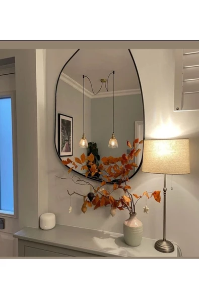 CG HOME Asimetrik Ayna 75x55 Konsol Aynası, Dresuar Aynası, Duvar Aynası, 1.kalite Şişecam Marka Ayna - 3