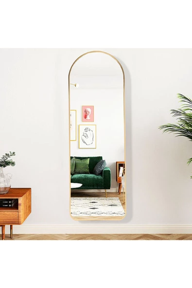 CG HOME dekoratif ayna mdf oval kesim boy ayna duvar aynası 165 X 45 cm