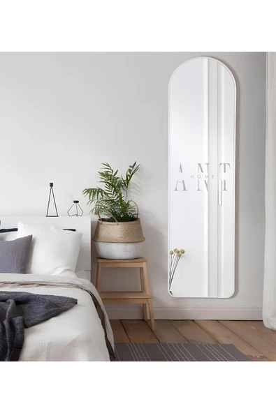 ant home dekoratif boy ayna, mdf oval kesim boy ayna, duvar aynası 165 X 45CM - Resim 2