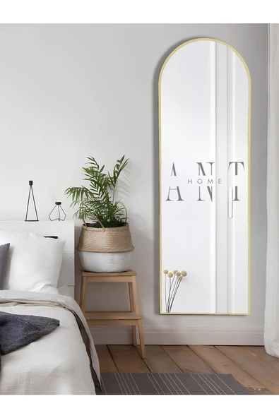 ant home dekoratif ayna oval boy ayna duvar aynası 180x60 cm - 2