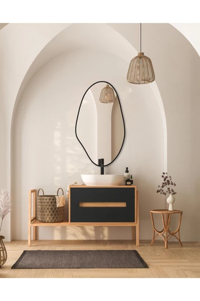 CG HOME Asimetrik Ayna, Konsol Aynası, Dresuar Aynası, Duvar Aynası - Resim 5