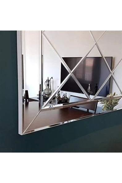 CG HOME Dekoratif Baklava Desenli Bizoteli Salon Ofis Konsol Aynası 120cm X 60cm - 2