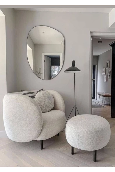 CG HOME Asimetrik Ayna, Dekoratif Ayna, Konsol Aynası, Dresuar Aynası, Tuvalet Aynası. 1.kalite - 3