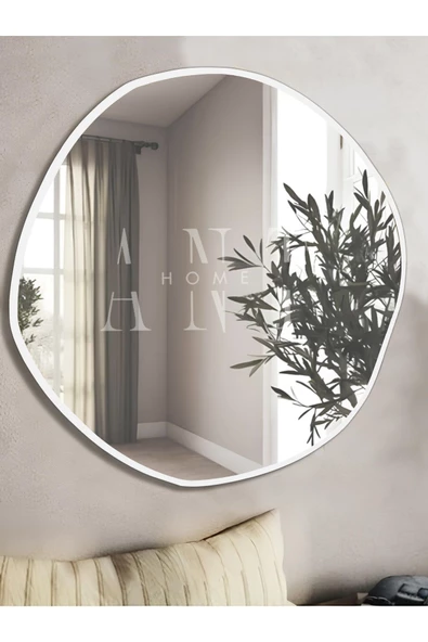 ant home arya 80 cm ayna asimetrik ayna, dekoratif ayna, duvar aynası banyo aynası holl aynası - 4
