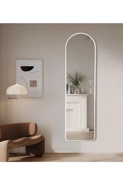 ant home dekoratif boy ayna, mdf oval kesim boy ayna, duvar aynası 165 X 45CM - Resim 3