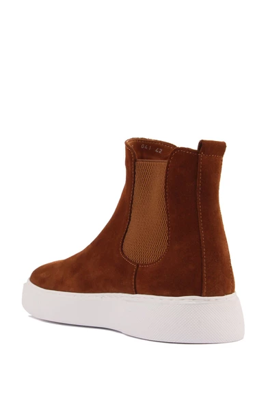 Shoetyle - Taba Hakiki Süet Kadın Chelsea Bot - 6929 - 4