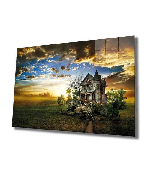 Manzara Dekoratif ve Modern Cam Tablo Landscape