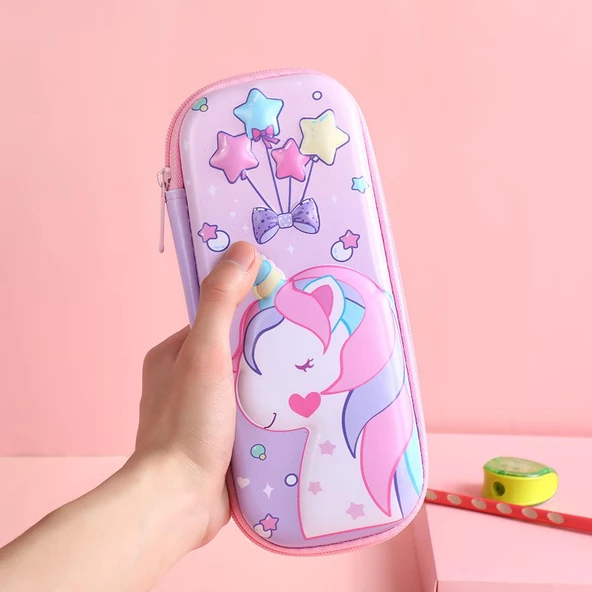 Valkyrie 3 Boyutlu Yıldız Balon Unicorn Su Geçirmez Kalem Kutusu - 2