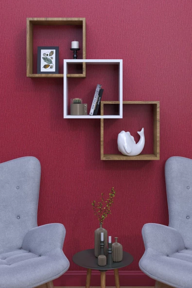 mokaparkavm Duvara Monte Geniş Raflı Modern Duvar Rafı - 2