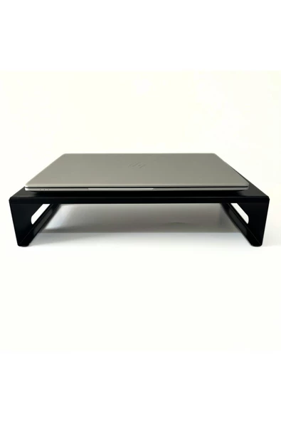 HERO DİZAYN Monitör Standı - Laptop Standı - Monitör Yükseltici - Metal - Mat Siyah - 2