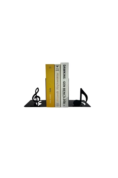 HERO DİZAYN Metal Kitap Desteği Kitap Tutucu Ev ve Ofis Dekoratif Aksesuar 2 Li Set - 3