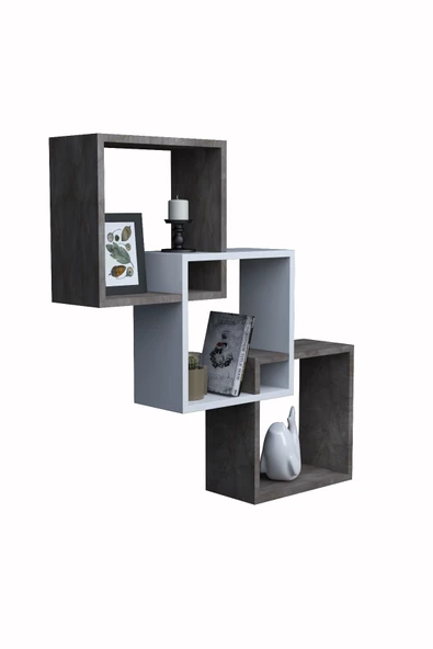 mokaparkavm Duvara Monte Geniş Raflı Modern Duvar Rafı - 3