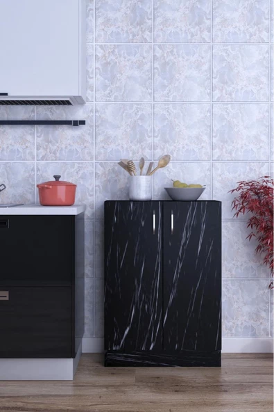 mokaparkavm Kapaklı Geniş Raflı Pratik Çok Amaçlı Dolap - 2