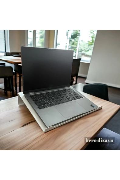 HERO DİZAYN Laptop Standı Notebook Altlığı Parlak Beyaz - 4