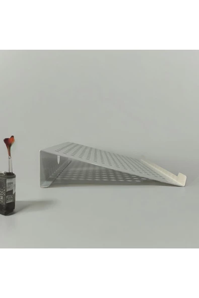 HERO DİZAYN Laptop Standı Notebook Altlığı Parlak Beyaz - 3