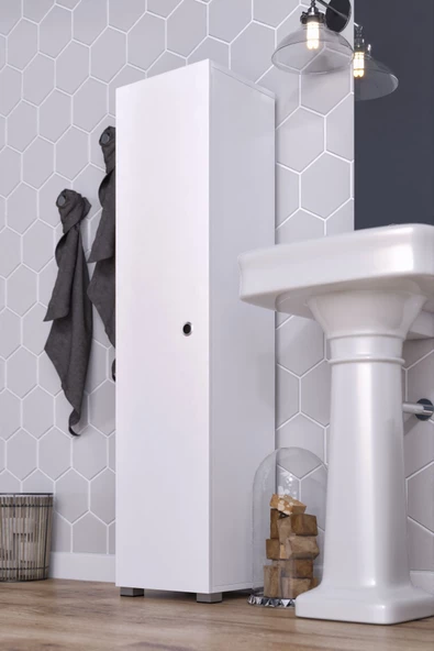 mokaparkavm Tek Kapaklı 6 Geniş Raflı Çok Amaçlı Dolap