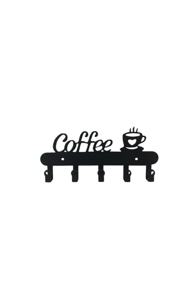 HERO DİZAYN Dekoratif Coffee Yazılı Mutfak Fincan ve Kupa Askılığı - 3