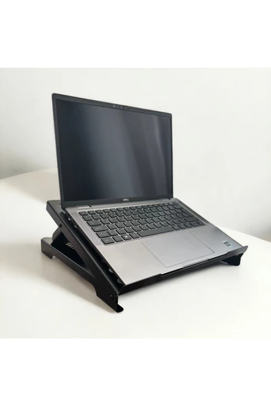 HERO DİZAYN Laptop Standı - Laptop Yükseltici - Notebook Standı - Metal - Siyah