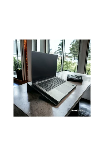 HERO DİZAYN Laptop Standı Notebook Altlığı Mat Siyah - 4