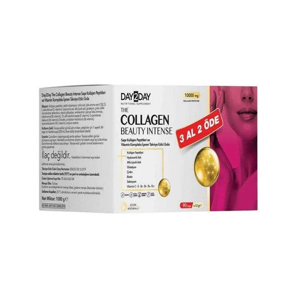 Day2day The Collagen Beauty Intense 90 Saşe - 3 al 2 öde ürün görseli
