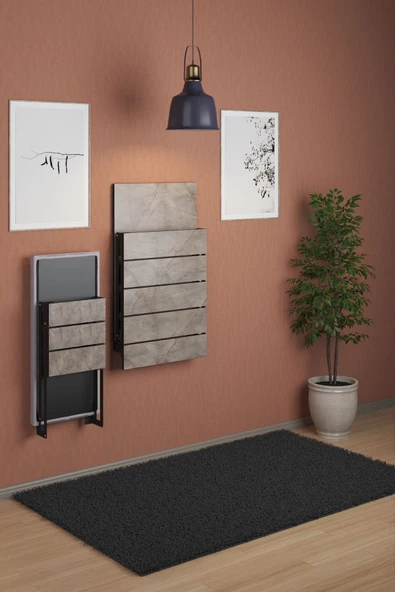 mokaparkavm Katlanır Raylı Dikdörtgen Tek Tabureli Dekoratif Mutfak Masası Yemek Masası - 5