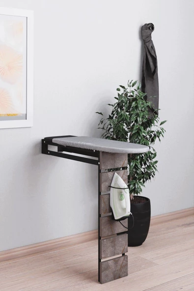 mokaparkavm Duvara Monte Katlanabilir Metal Ayaklı Ütü Masası - 3