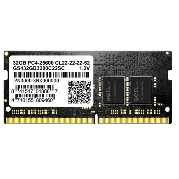 GEIL 16GB DDR4 2666MHZ CL19 NOTEBOOK RAM GS416GB2666C19SC - Resim 2
