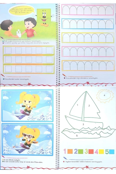 4+ Yaş İlk İzler Eğitim Seti - 9 Kitap -384 Sayfa - 5