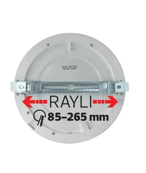 HOROZ Martha 18w Yuvarlak Hareket Sensörlü Fotoselli Led Spot SİYAH 6400K Beyaz Sıva Üstü ve Sıva Altı Kullanım - 7