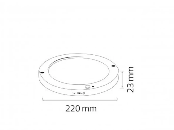 HOROZ Martha 18w Yuvarlak Hareket Sensörlü Fotoselli Led Spot SİYAH 6400K Beyaz Sıva Üstü ve Sıva Altı Kullanım - 6